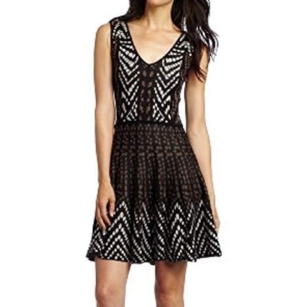 BCBGMaxAzria Sleeveless sweater mini
